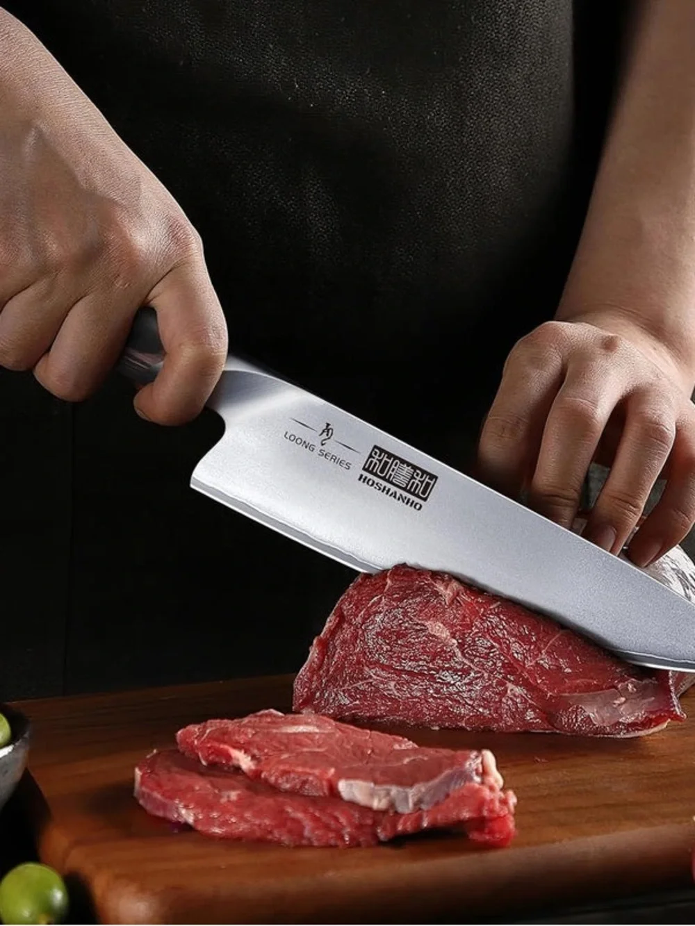 Multipurpose 7-Piece Kitchen Knife Set with Magnetic Knife Block by Hoshanho-NWT